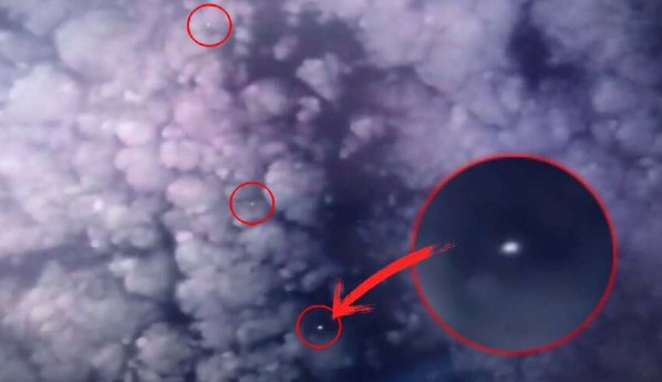 A Estação Espacial Internacional registra um esquadrão de OVNIs escondido nas nuvens e a NASA corta o sinal